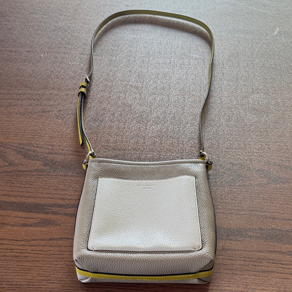 Kate Spade Cream and Tan Crossbody Bag